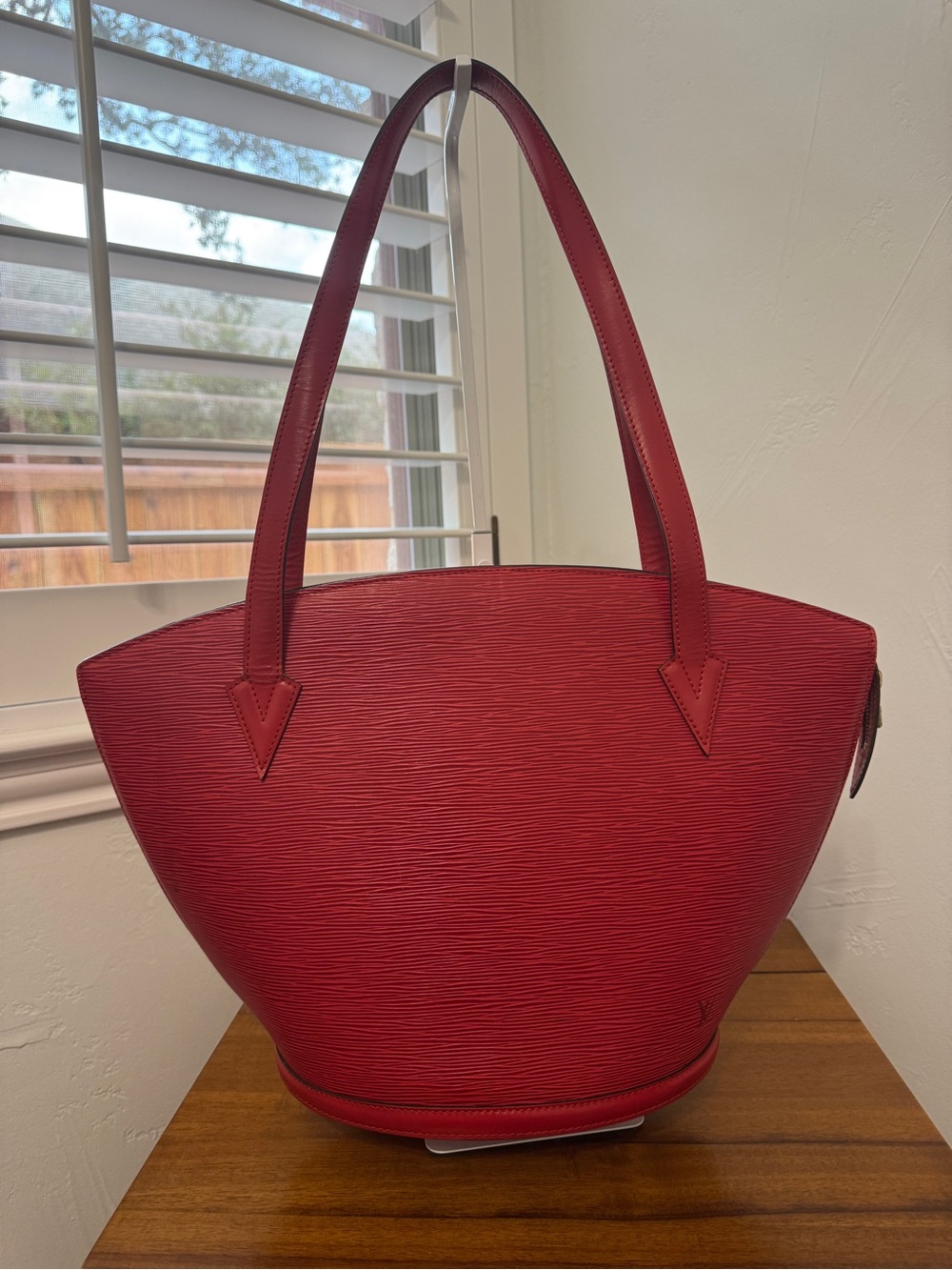 Louis Vuitton Red Epi Saint Jacques GM Bag